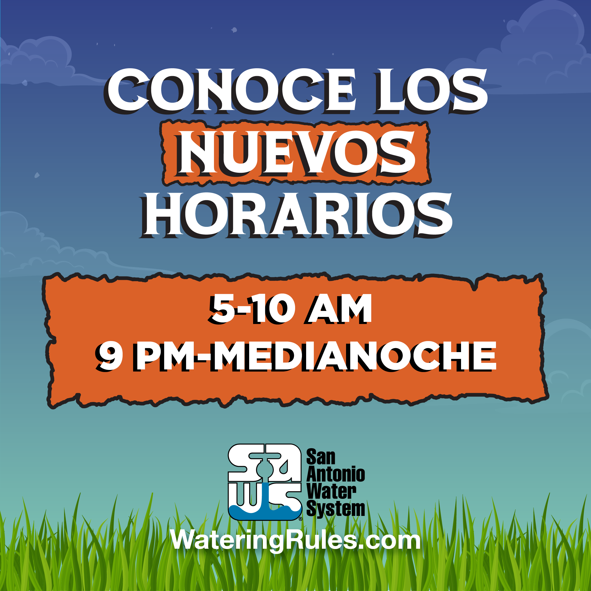 Know the New Watering Hours: 5-10 AM & 9 PM - MIDNIGHT