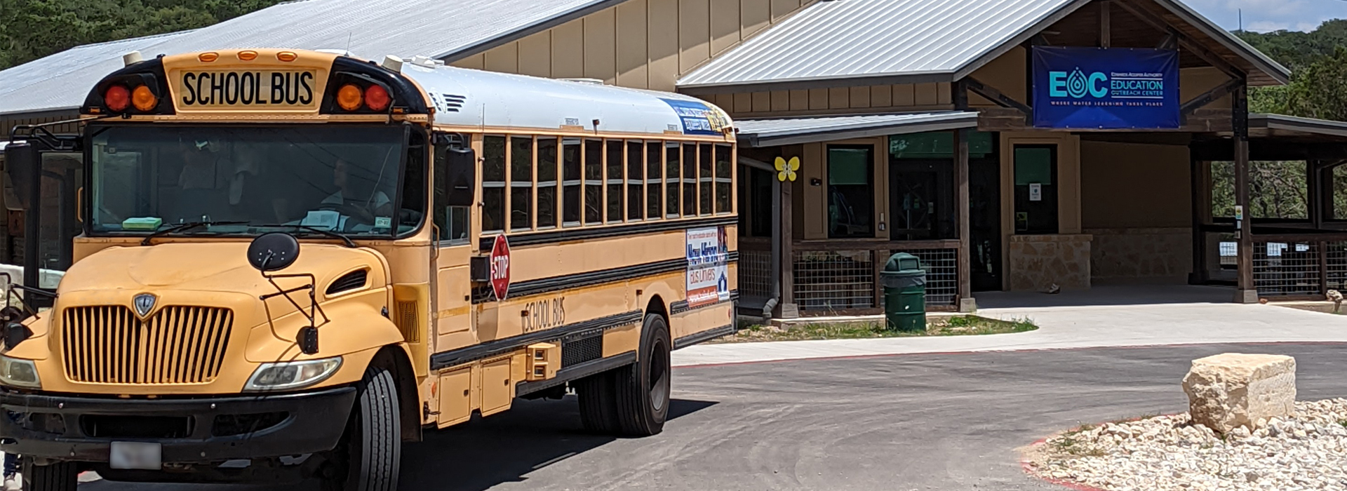 School Bus At The Eoc - San Antonio Water System