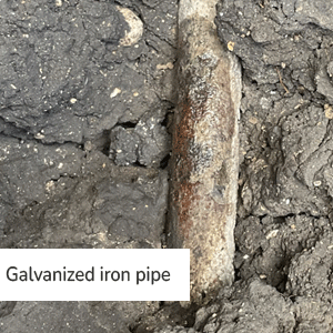 Galvanized iron pipe