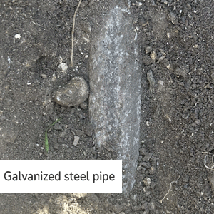 Galvanized steel pipe